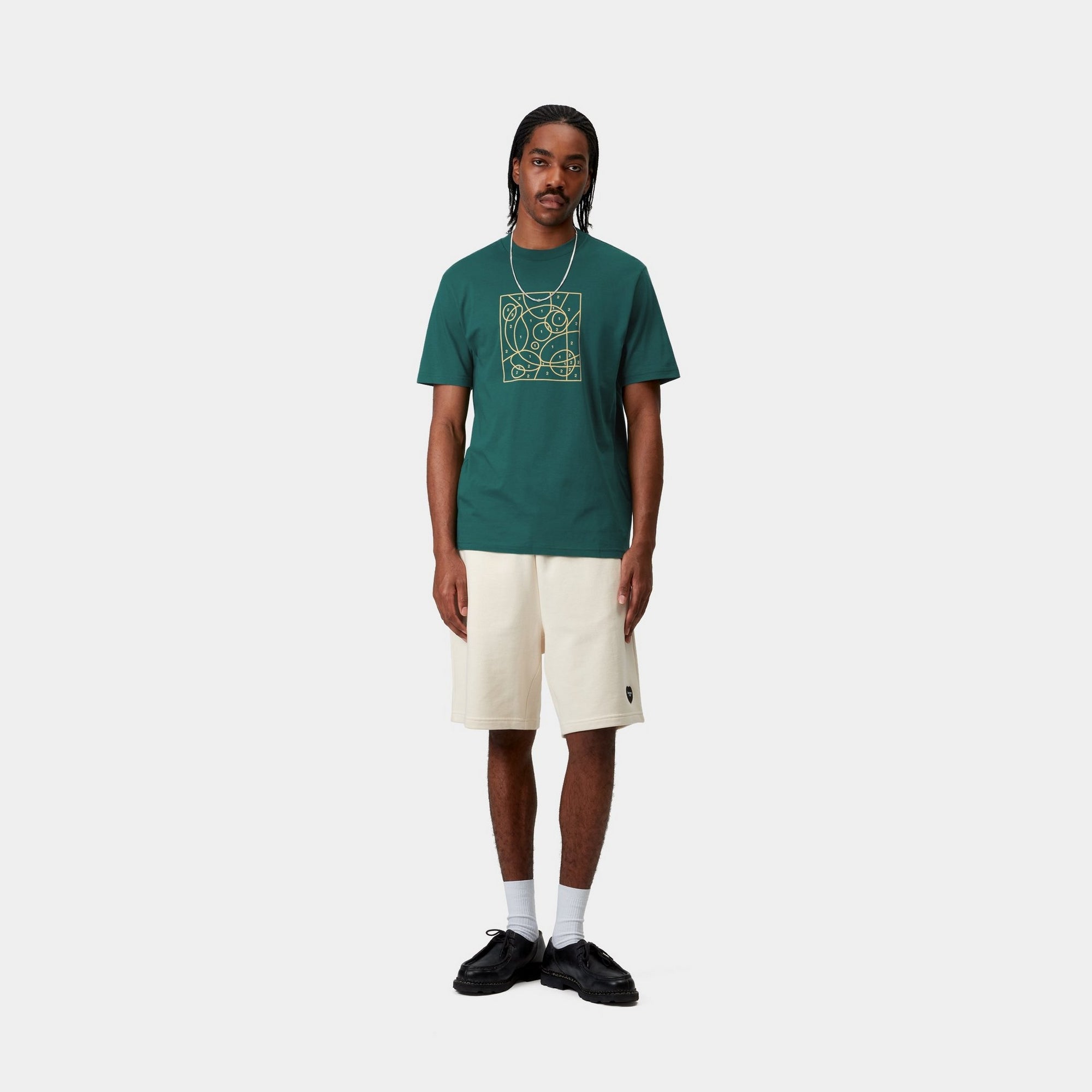 By The Numbers Graphic T-Shirt | Rainforest Green & Air Yellow | Casual Wear for Outdoor Adventures & Everyday Comfort