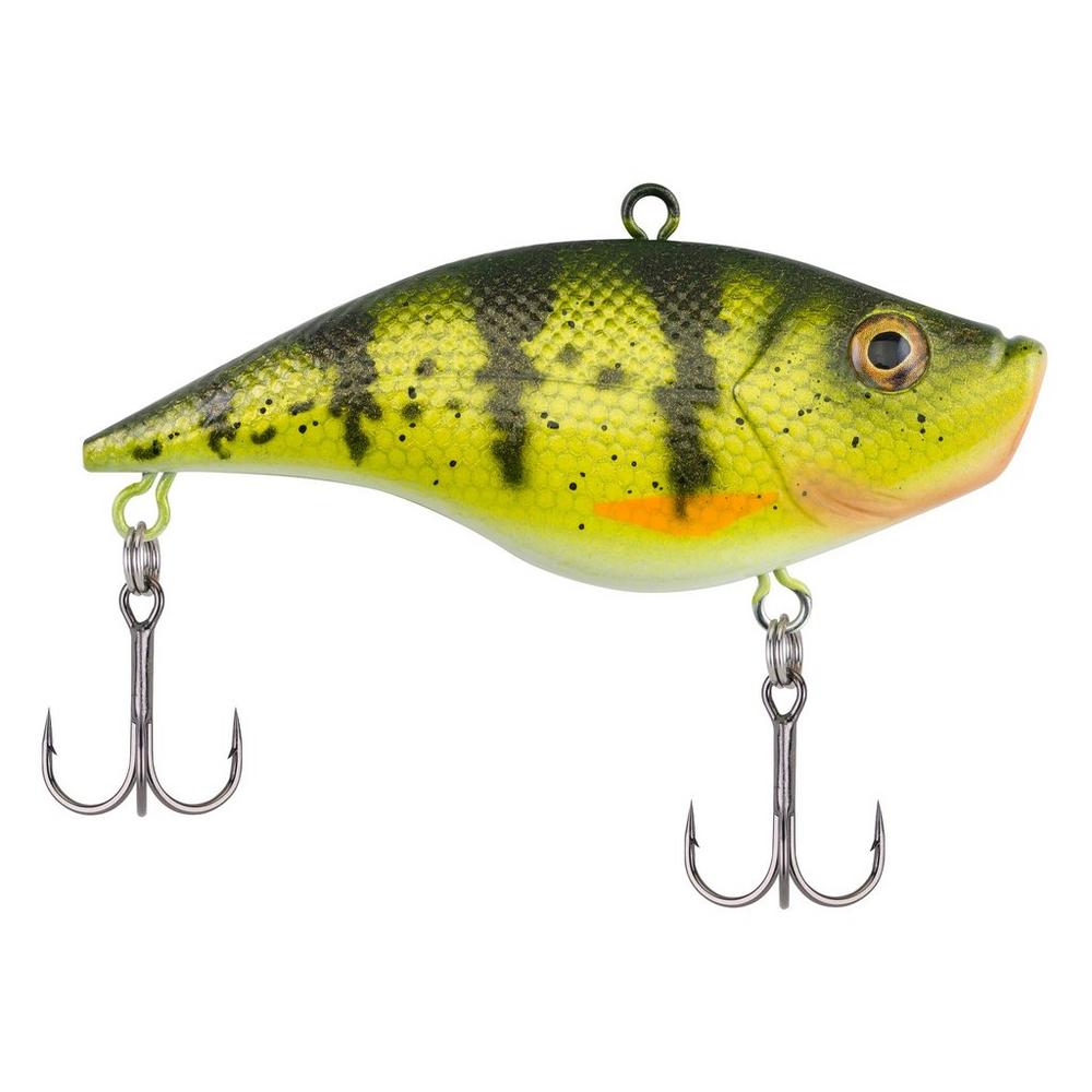 Berkley Warpig Lipless Crankbait Fishing Lure - 3/4 oz, Yellow Perch Color - Perfect for Bass, Walleye, and Pike Fishing in Lakes and Rivers