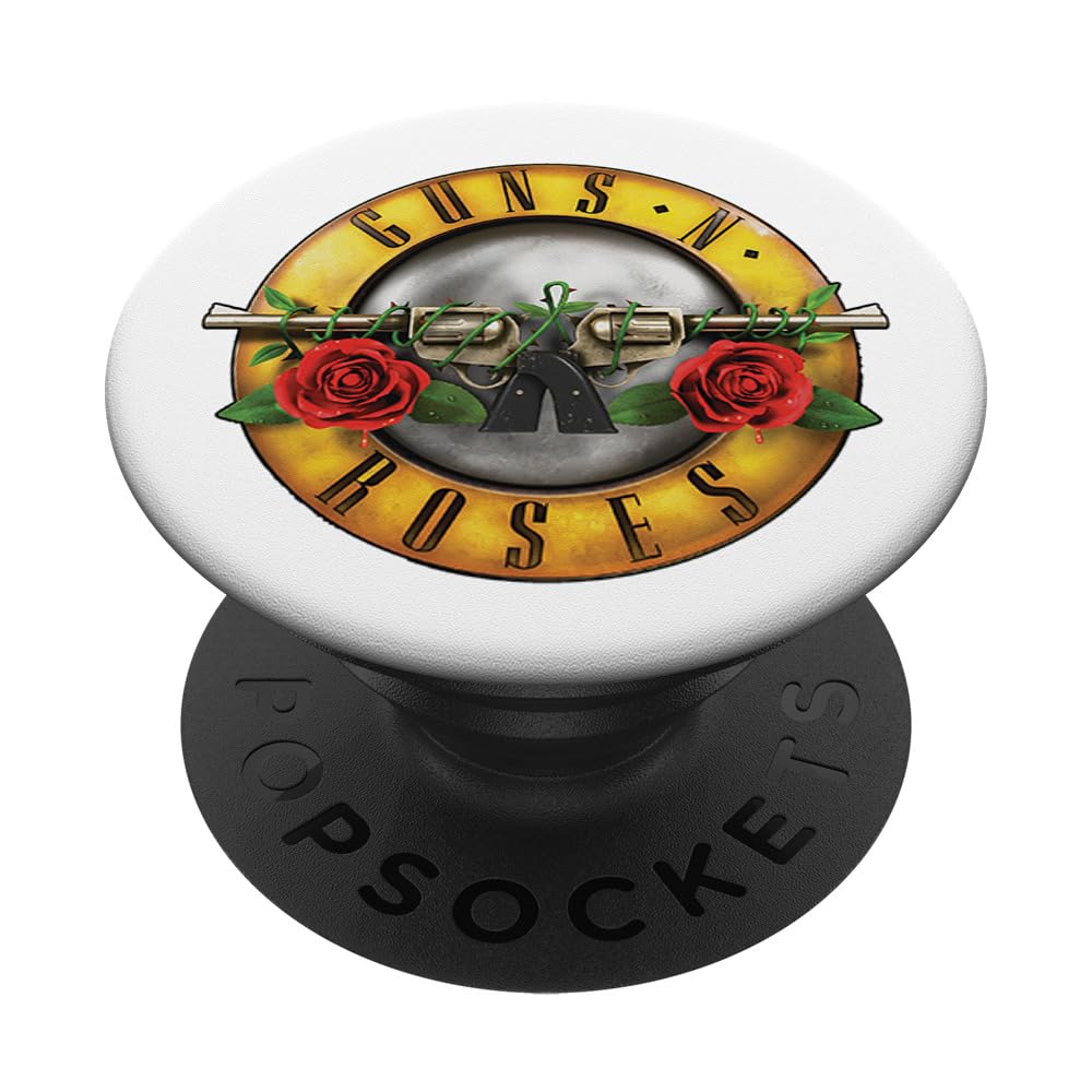 Official Guns N' Roses Bullet PopSockets Standard PopGrip - Swappable Phone Grip & Stand for iPhone, Samsung & Smartphones - Perfect for Concerts, Travel & Everyday Use