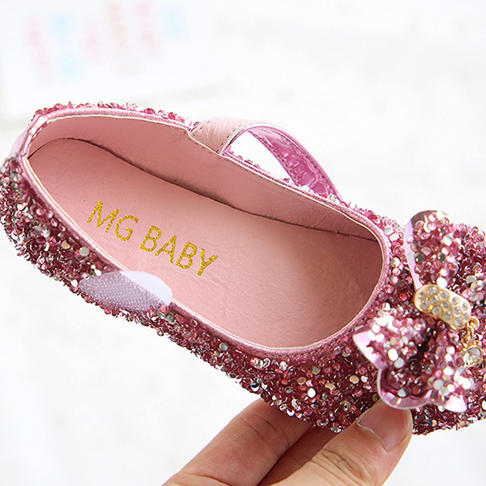 Lkymera Baby Sneakers for Girls - Non-Slip Toddler Shoes for Play & Party