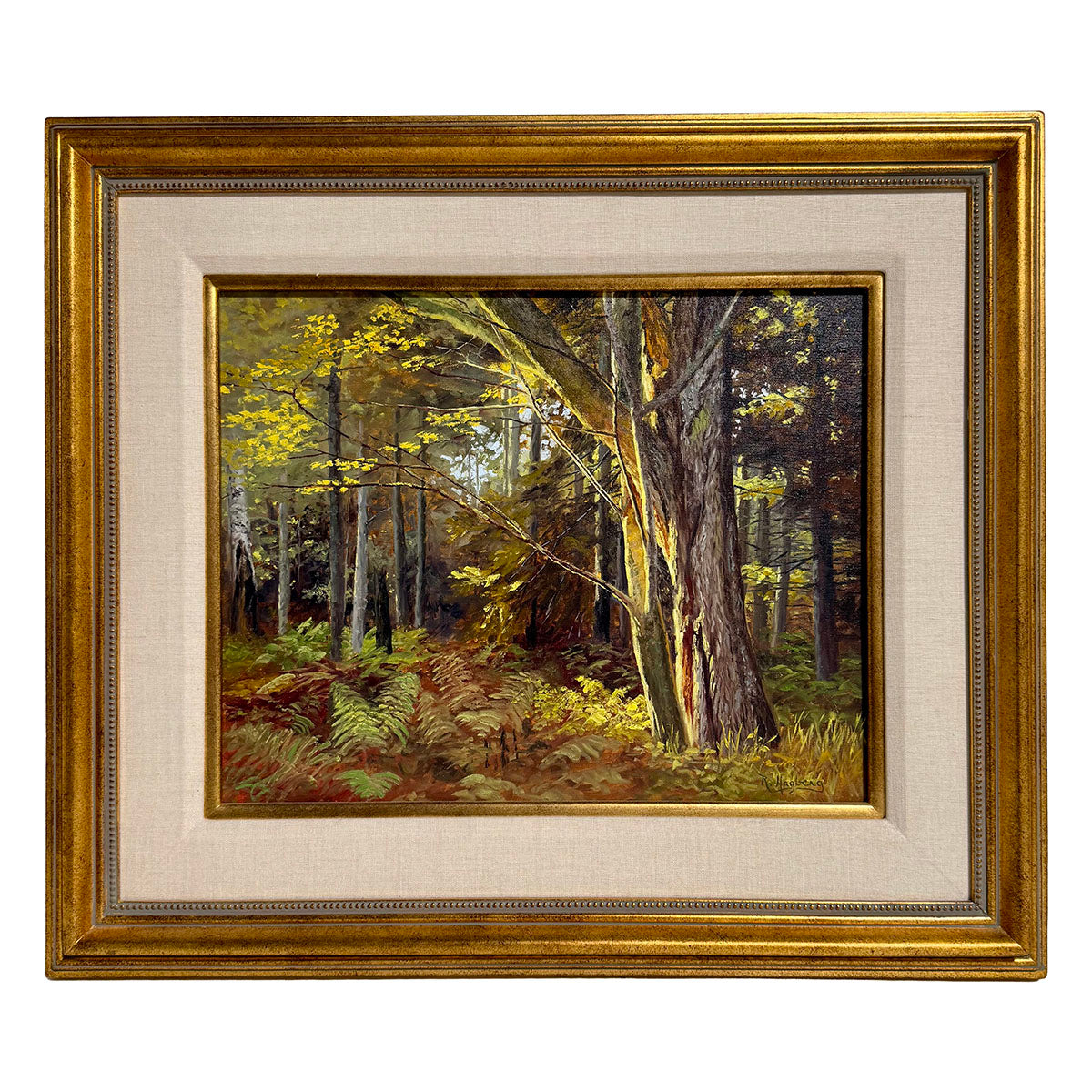 Woodland Magic Painting - Hand-Signed Forest Artwork for Home Decor & Gift Giving | Nature-Inspired Wall Art for Living Room, Bedroom & Office