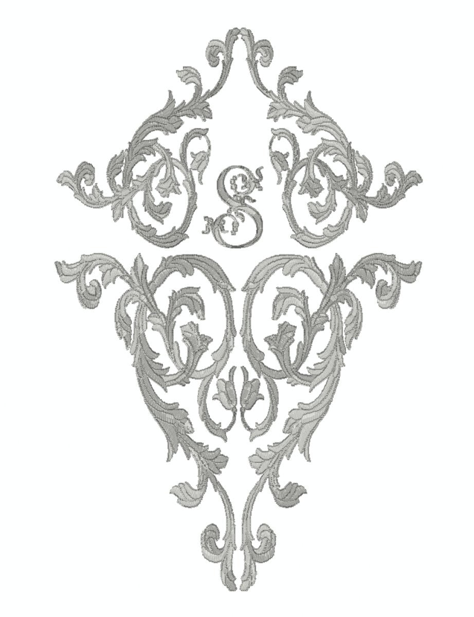 Vintage White Linen Embroidered Damask Curtain Panel - French Style Elegant Window Drapes for Living Room, Bedroom & Dining Room Decor