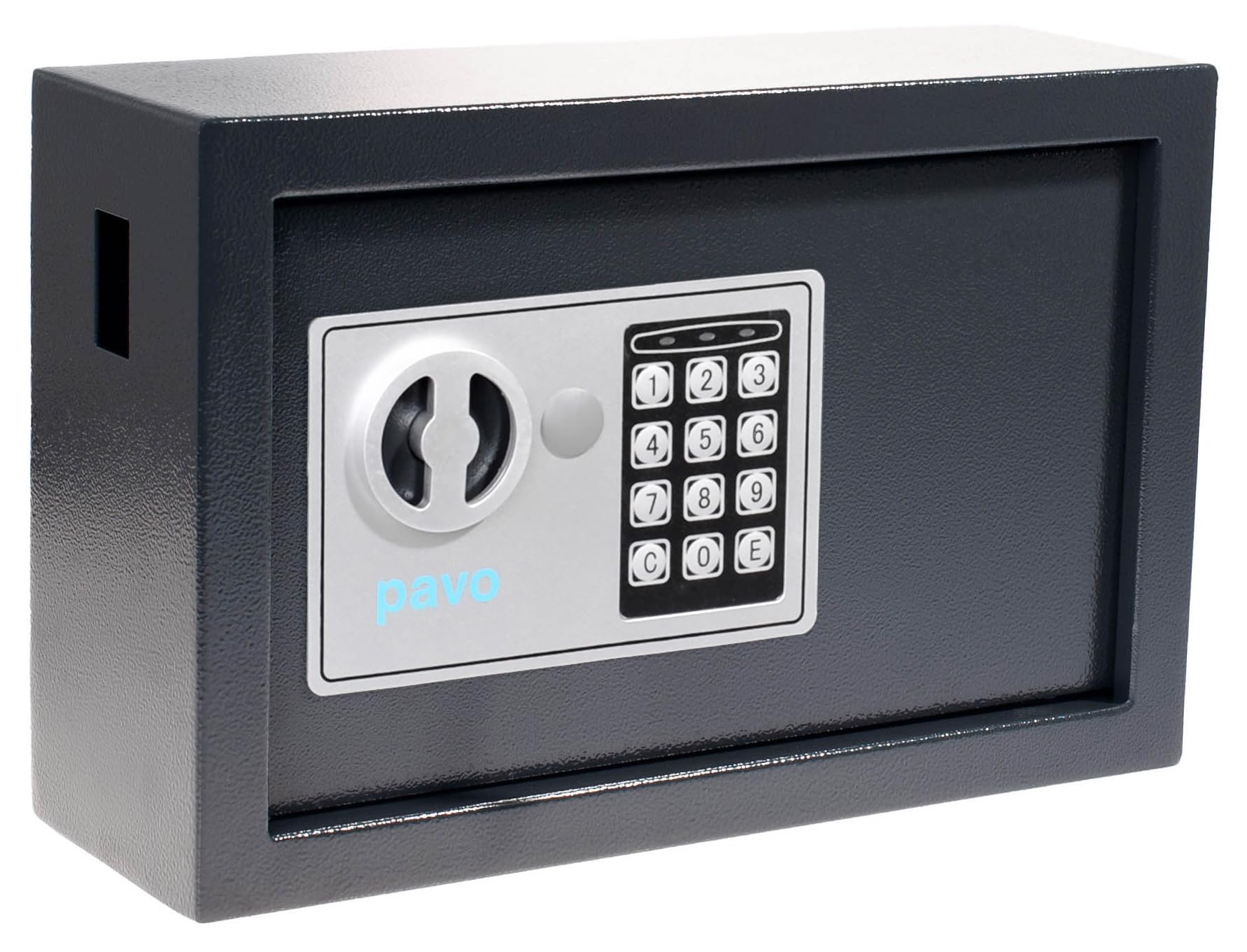 Pavo 20 High Security Key Cabinet with Lock - Heavy Duty Wall Mounted Key Storage Box for Home, Office & Commercial Use - Durable Grey Metal Key Organizer
