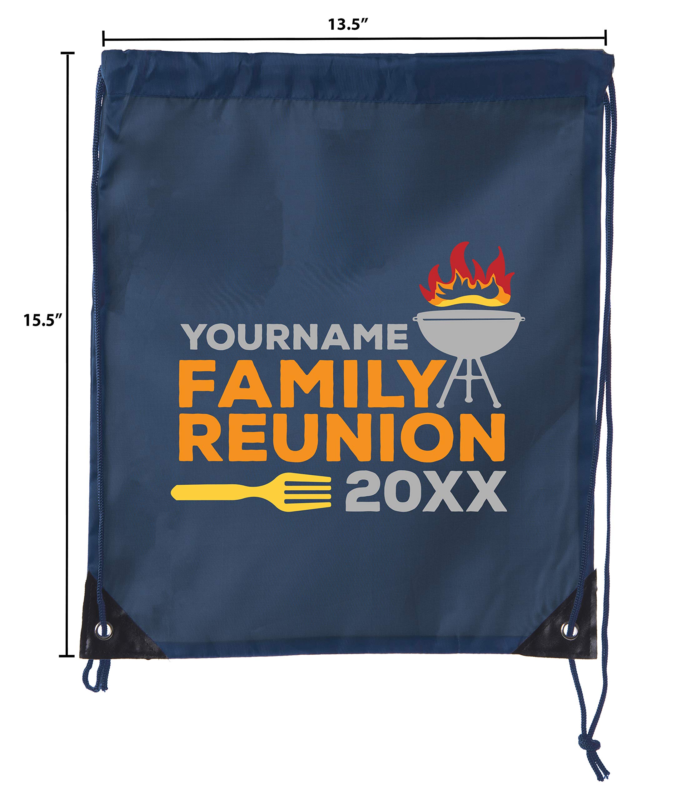 Personalized Flame on Grill with Custom Name & Date - Unique Family Reunion Party Favors & Gift Bags for BBQ, Outdoor Gatherings & Special Events
