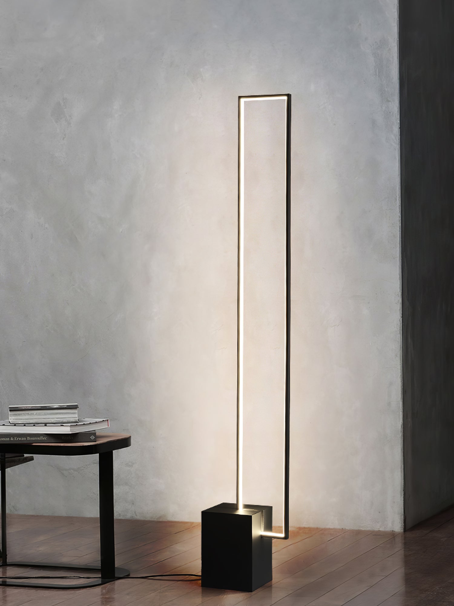 Modern LED Edge Floor Lamp with Adjustable Brightness - Perfect for Living Room, Bedroom, and Office Lighting