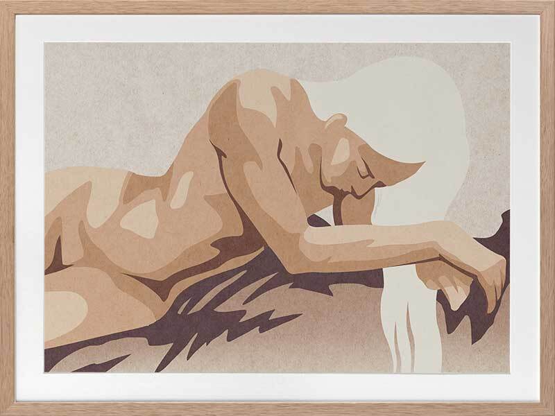 At Peace Framed Art Print - Serene Wall Decor for Living Room, Bedroom & Office - Modern Home & Office Decoration