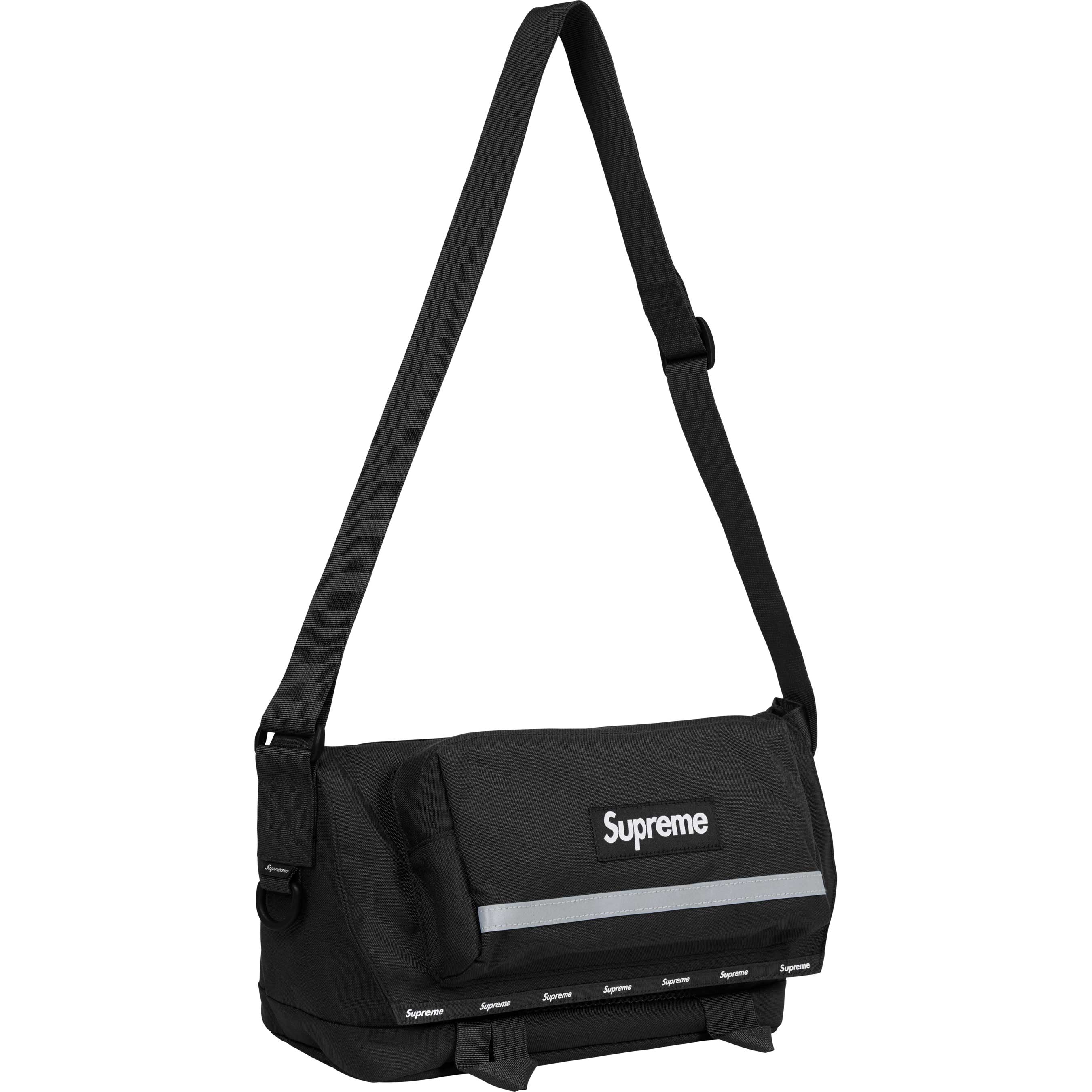 Supreme FW24 Messenger Bag for Men & Women - Stylish & Durable Crossbody Shoulder Bag - Perfect for Work, Travel & Everyday Use (Black)