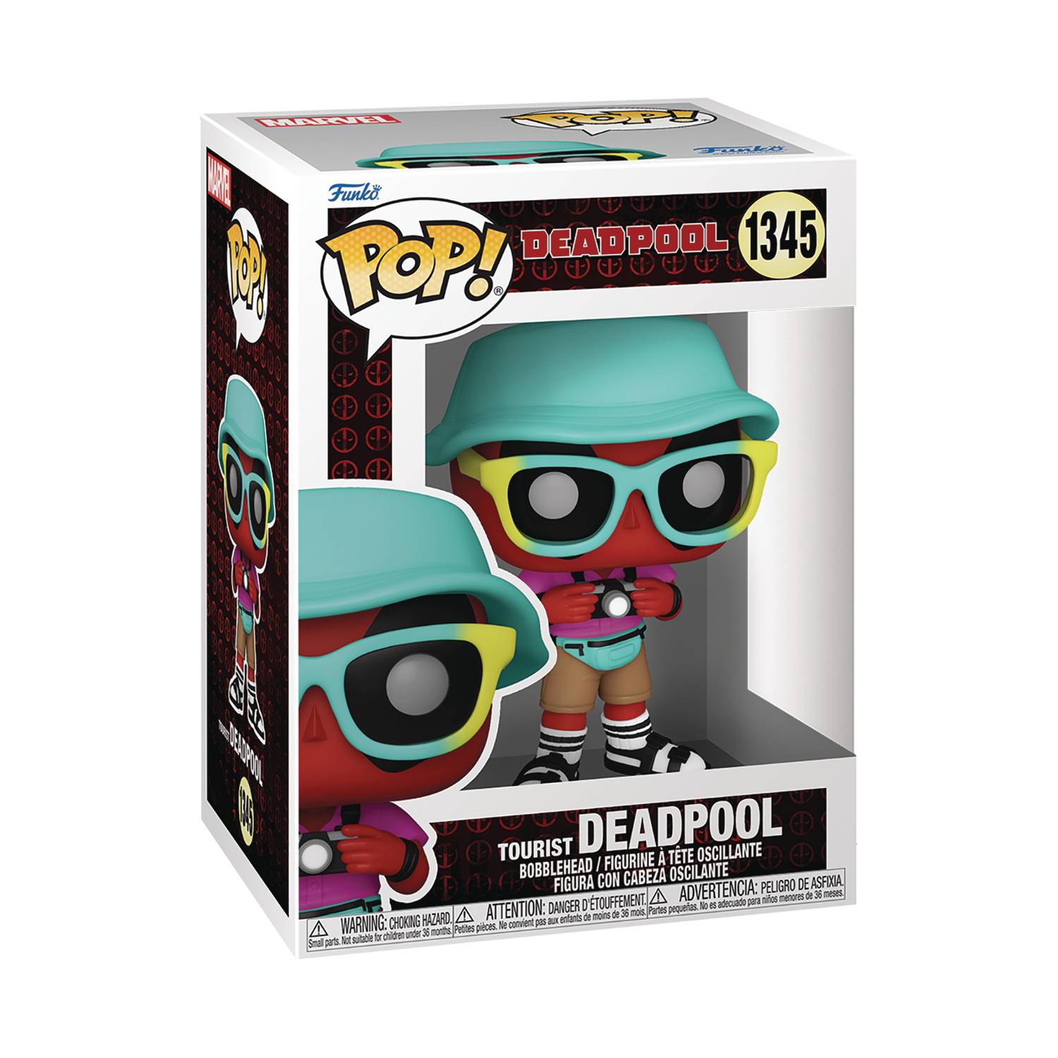 Marvel Deadpool: Tourist Deadpool Action Figure - Collectible Superhero Toy for Marvel Fans | Perfect for Display, Gifts & Cosplay