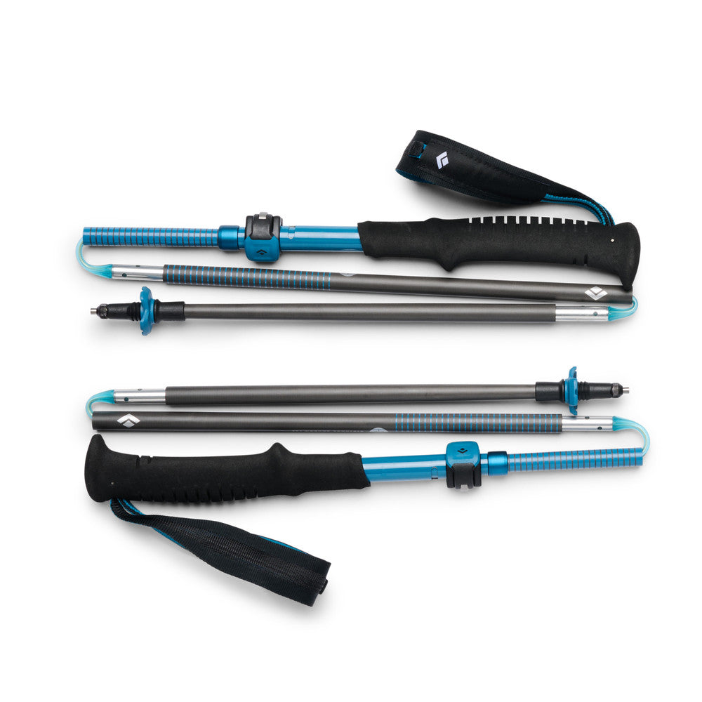 Black Diamond Distance Carbon FLZ Trekking Poles - Lightweight Carbon Fiber Hiking & Backpacking Poles for Trail Running, Mountaineering & Outdoor Adventures