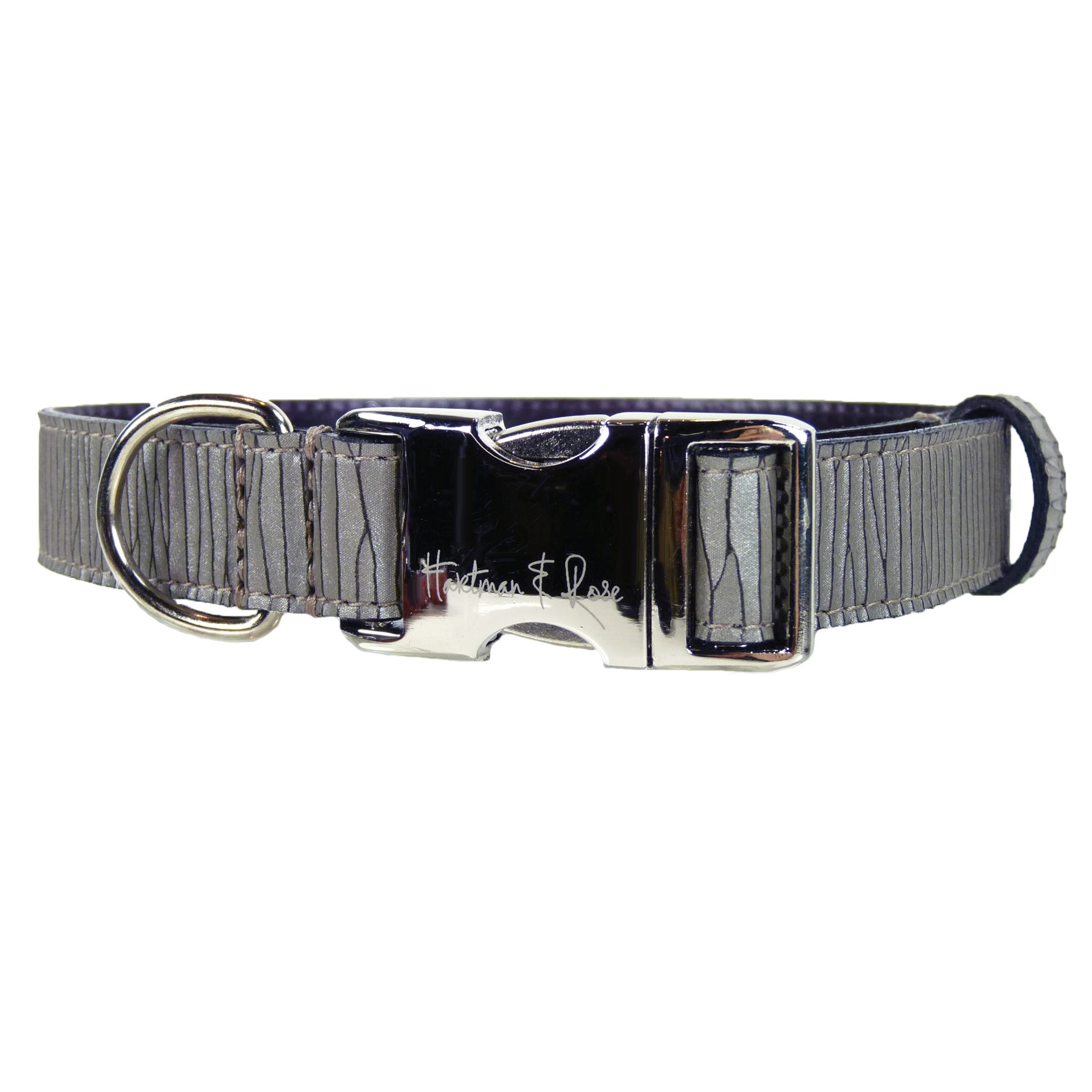 Hartman & Rose Modern Adjustable Dog Collar for Large Dogs - Smoke Gray - Durable & Stylish Pet Collar for Daily Walks, Training & Outdoor Adventures
