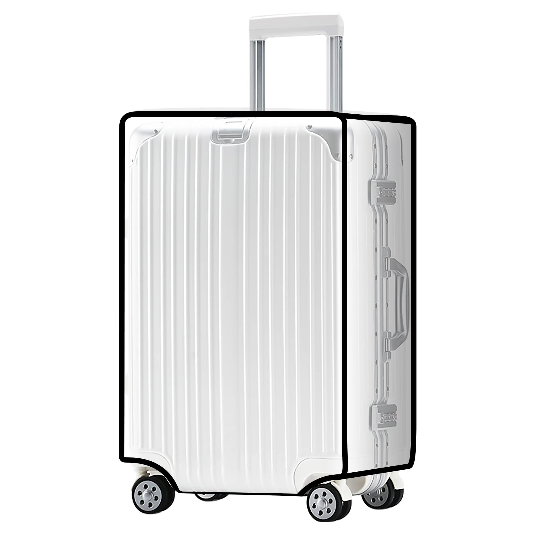 FF1 PVC Luggage Protector Cover - Dust Proof Travel Suitcase Protector for 30