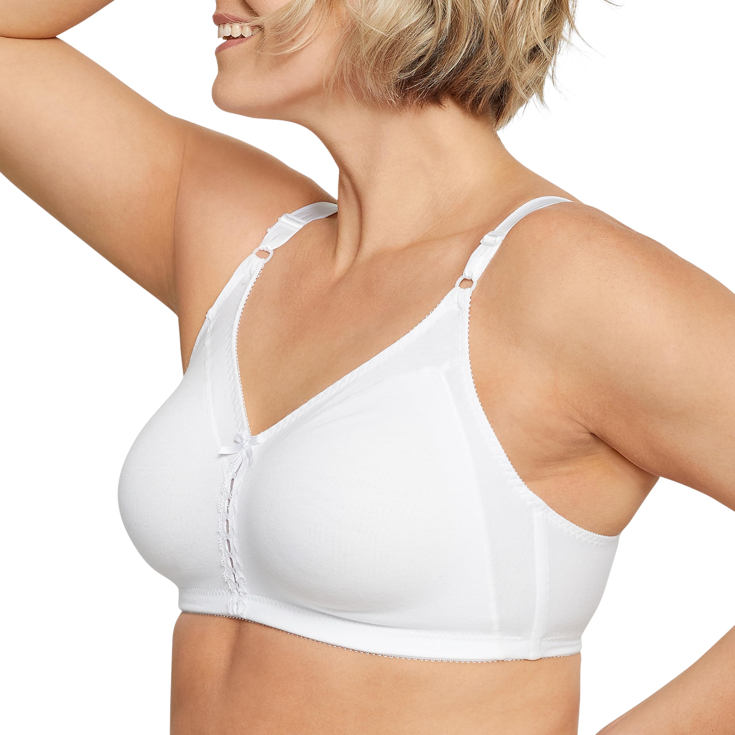 Bali Cotton Wire-Free Comfort Bra - Soft Support for Yoga, Lounge & Everyday Wear