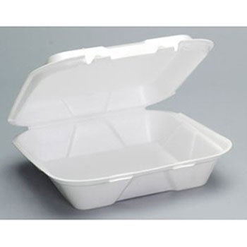 Genpak Vented Hinged Foam Food Containers - 9.25