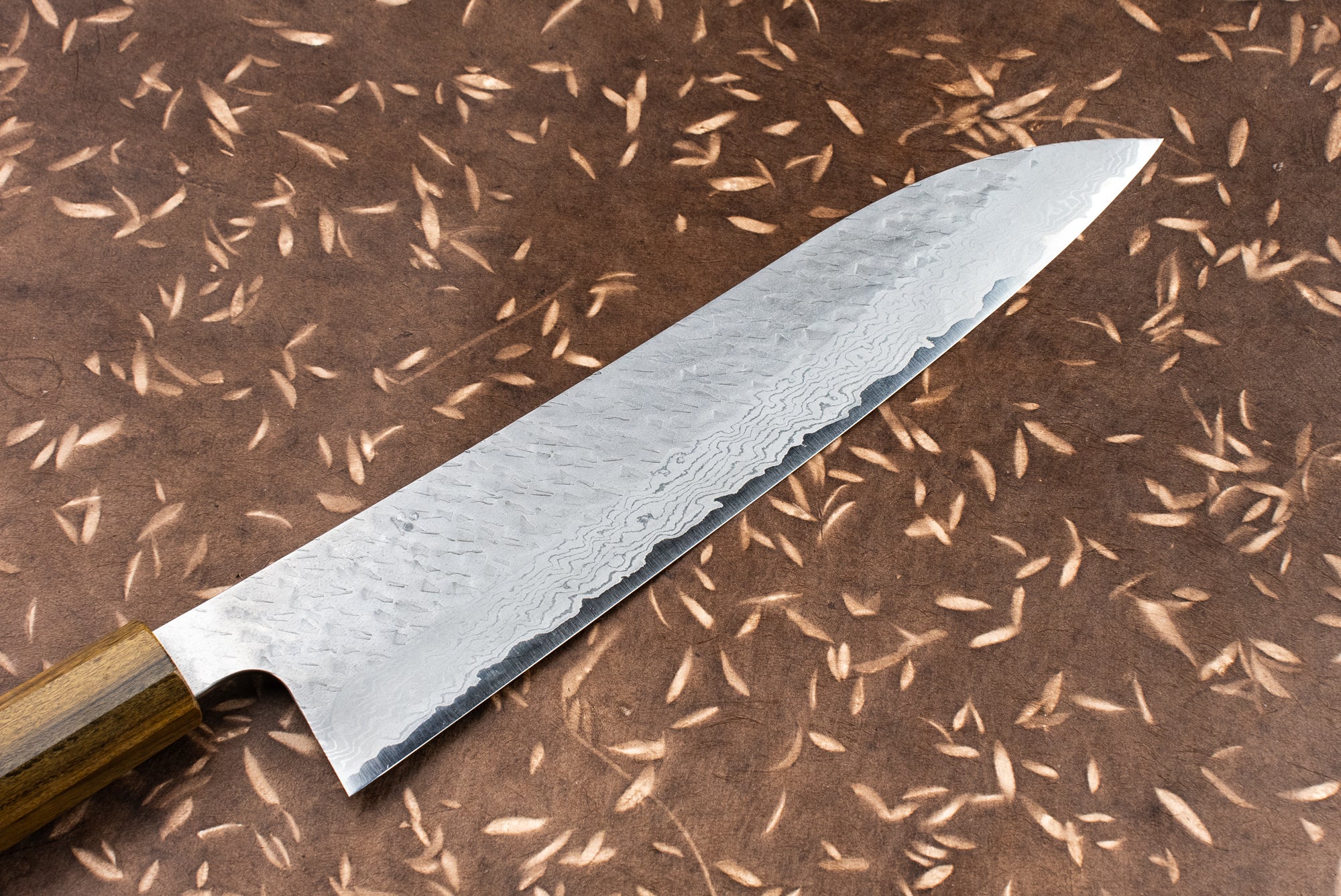 Nigara VG10 Tsuchime Damascus Gyuto Japanese Chef Knife 240mm - Premium Kitchen Knife for Sushi, Meat Cutting & Professional Cooking