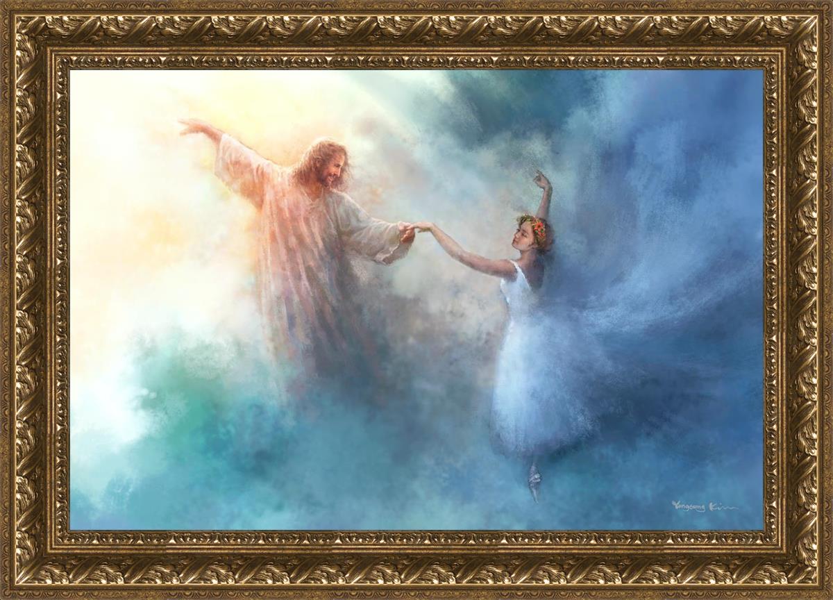 A Pas De Deux By Yongsung Kim - Ballet Dance Art Print - Elegant Wall Decor for Home, Office & Dance Studios