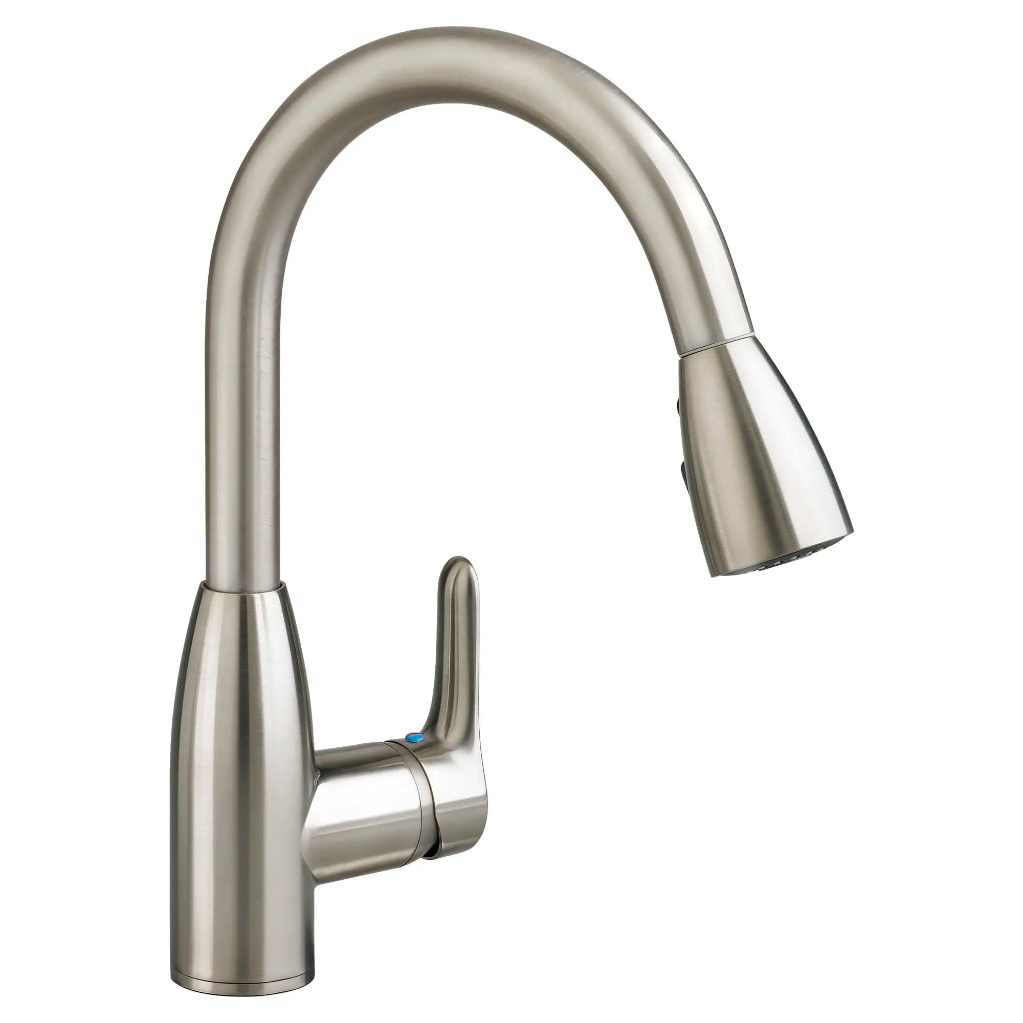 Colony® Soft Single Handle Pull Down Dual Spray Kitchen Faucet - 2.2 GPM/8.3 LPM - High Arc Brushed Nickel Sink Faucet for Modern Kitchens, Dishwashing & Food Prep