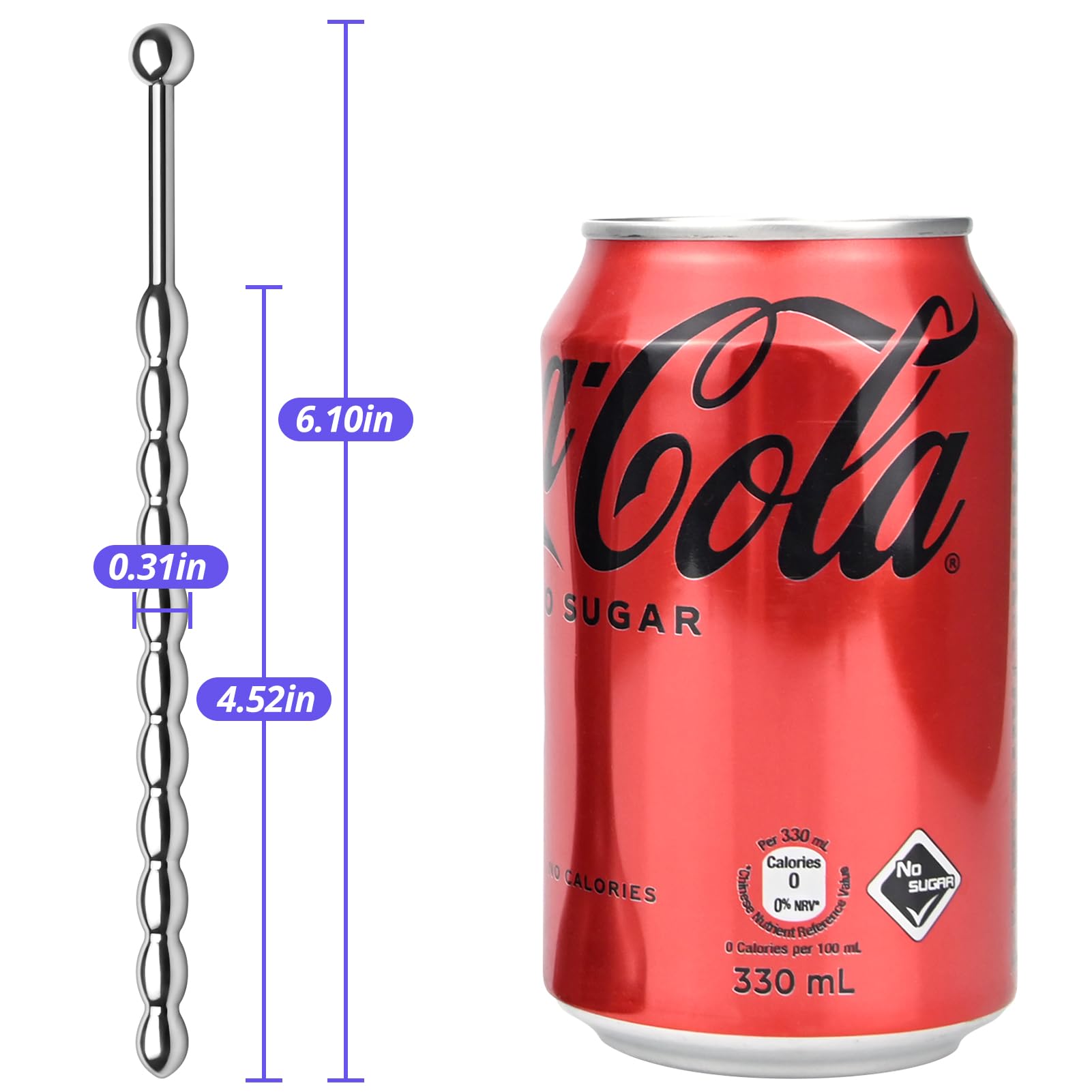 Premium Stainless Steel Urethral Sounds with Multi-Bead Design - Urethral Stimulation & Dilatation Toy for Men - Enhance Pleasure & Stretching - Perfect for Solo Play, BDSM, and Sensual Exploration