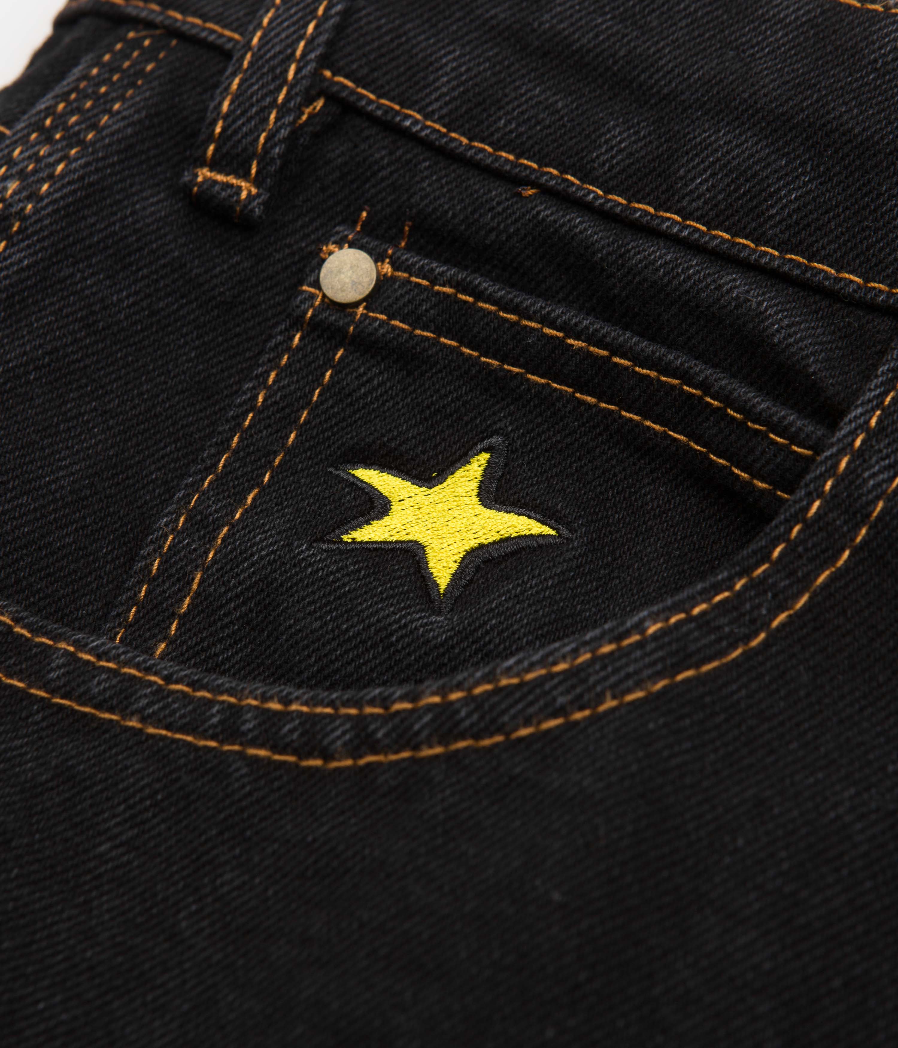 Butter Goods x The Smurfs Harmony Jeans - Washed Black Denim Pants for Men | Casual Streetwear & Vintage Style | Perfect for Everyday Wear and Urban Fashion