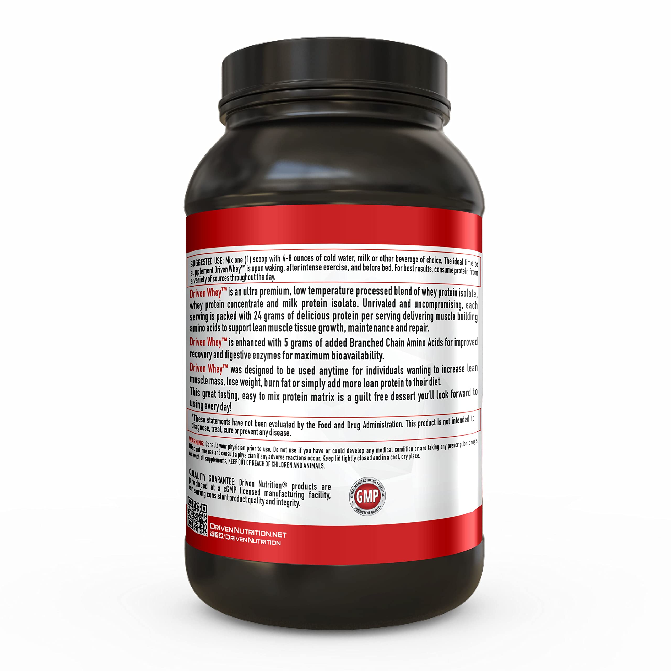 Grass Fed Whey Protein Powder - 24g Protein, BCAA & Digestive Enzymes for Muscle Recovery | Fresh Cinnamon Roll Flavor | 2 lb | Post-Workout Shake, Breakfast Boost, Healthy Snack