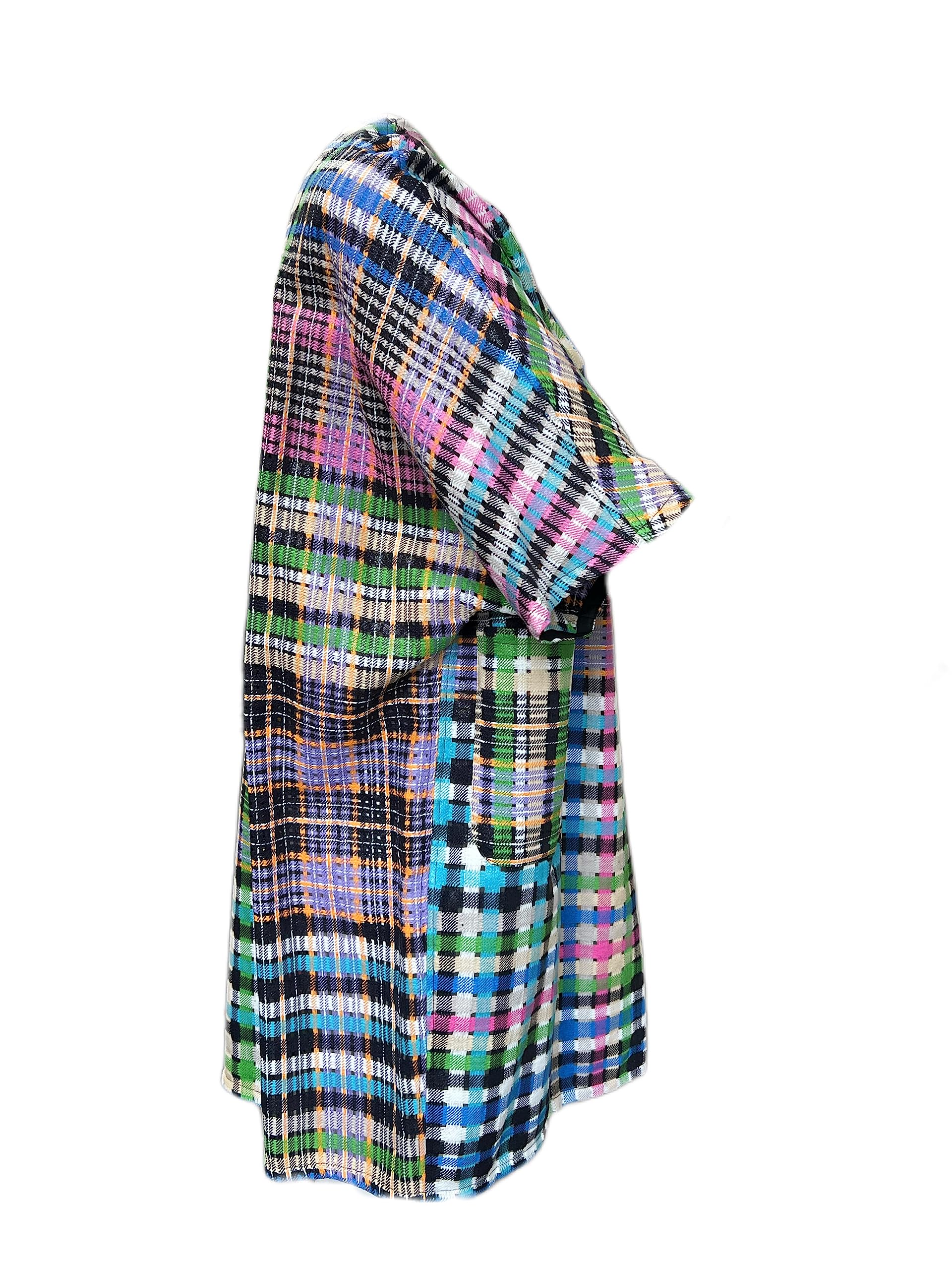 MARINA RINALDI Women's Casual Lightweight Jacket - Green & Pink Spring/Fall Coat for Outdoor Activities & Daily Wear