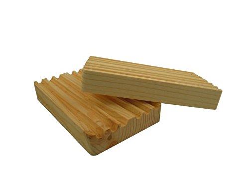 YPSDISH Wooden Soap Dish - Cypress Wood for Bathroom & Kitchen