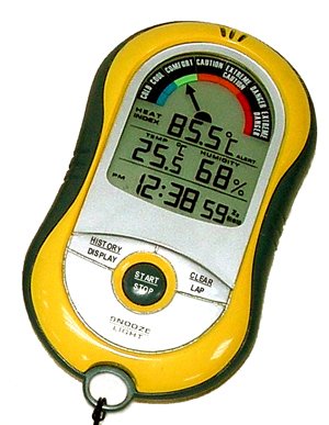 SkyScan Ti-Plus Digital Heat Index Monitor with Temperature & Humidity Sensor - Ideal for Home, Office, Warehouse and Outdoor Weather Monitoring