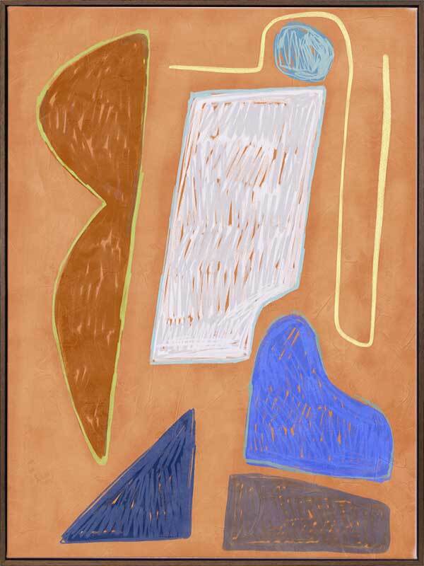 Desert Geo I Canvas Art Print - Modern Abstract Wall Decor for Living Room, Bedroom & Office - Perfect for Home & Office Interior Design