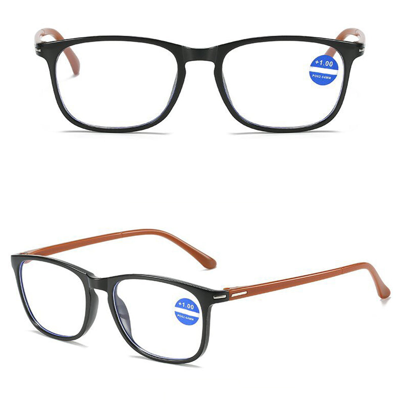 Blue Light Blocking Reading Glasses - HD Anti Glare Computer Glasses for Eye Strain Relief - Perfect for Office Work, Gaming & Screen Time