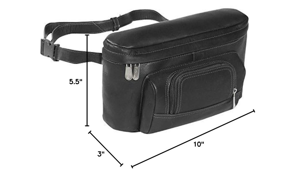 Best Waist Pack for Travel & Running - Durable Carry-All Waist Bag in Black (One Size Fits All) - Perfect for Hiking, Gym & Everyday Use