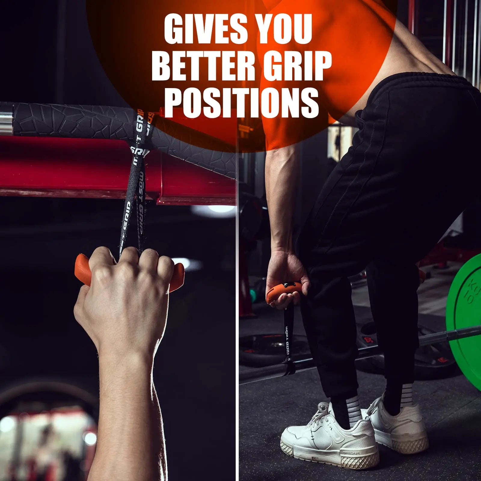 Premium Pull Up Handles & Gym Grips - Heavy Duty Resistance Bands for Strength Training, Home Workouts, and CrossFit (Pair) - Perfect for Pull-Ups, Chin-Ups, and Fitness Accessories