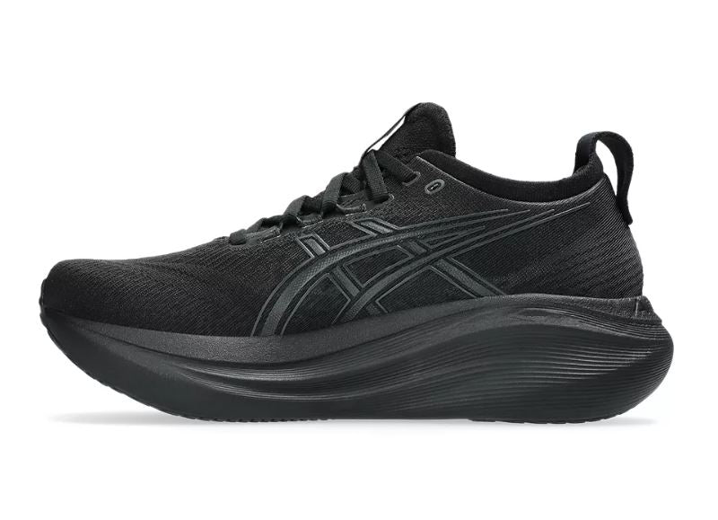 ASICS Women's Gel-Nimbus 27 Running Shoes - D Width, Black/Graphite Grey - Cushioned Road Running & Gym Workout Shoes for Women