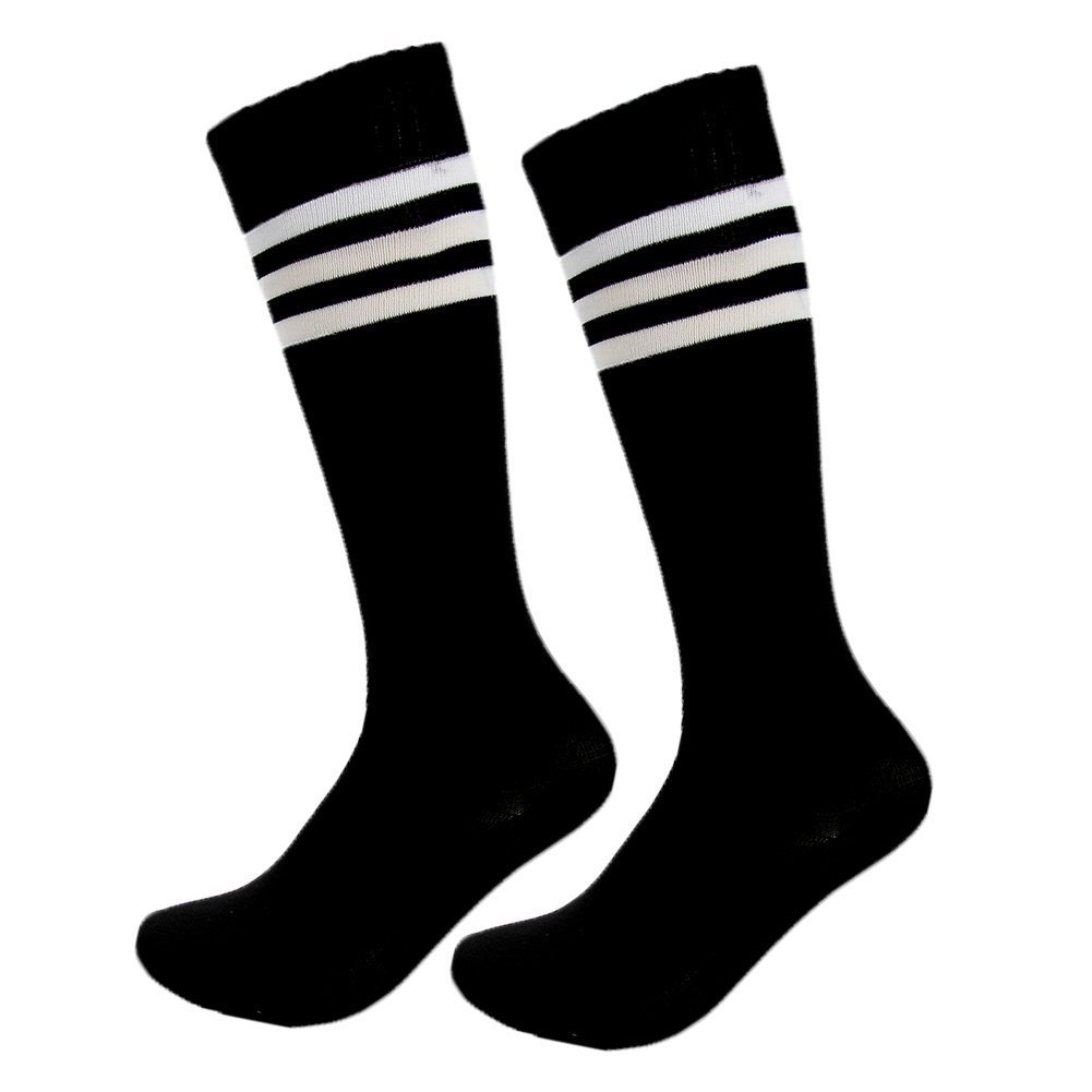 FOMANN Adult Soccer Socks 2 Pairs - Thick Cushioned Knee High Sports Socks for Men & Women - Perfect for Soccer, Running, and Athletic Training