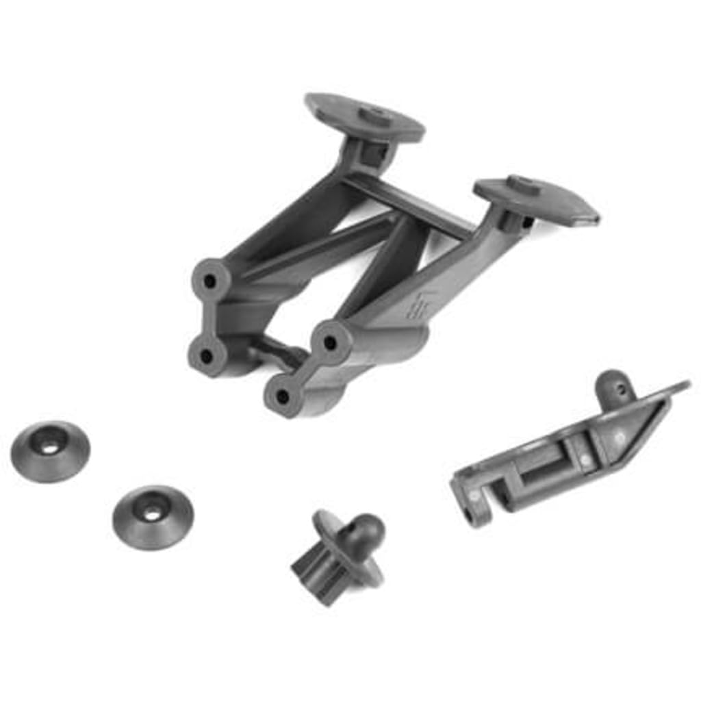 Tekno RC 9181 Wing Mount & Body Mounts (2.0) - Durable Aluminum Alloy Upgrade Parts for RC Racing Cars - Perfect for Off-Road, Track Racing & Drifting