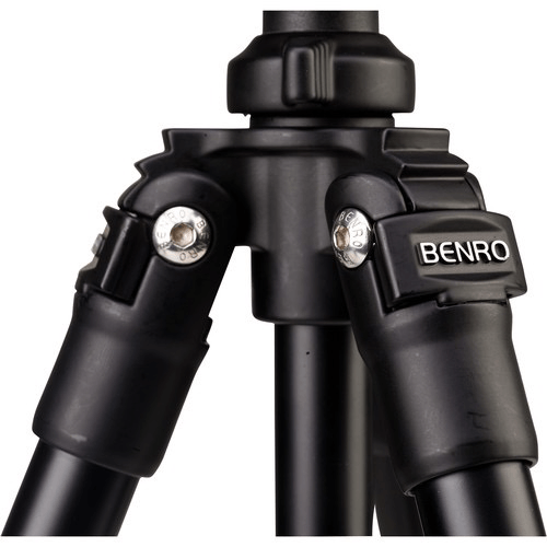 Benro 4-Section Aluminum Slim Video Tripod Kit with Fluid Head - Professional Lightweight Tripod for DSLR Cameras, Camcorders (Perfect for Travel, Vlogging & Outdoor Photography)