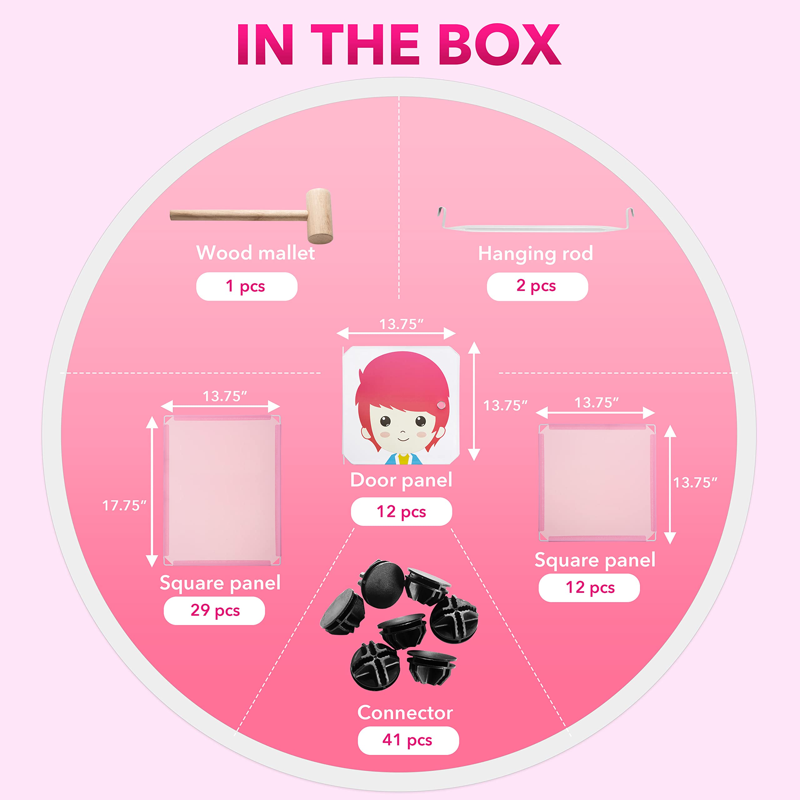 Portable Kids Wardrobe Closet - DIY Modular Storage Organizer for Children's Clothes | Sturdy & Safe 18