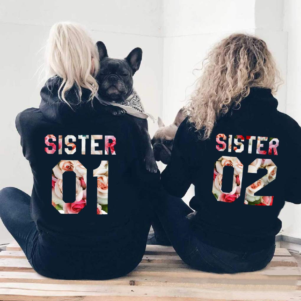 Best Friend Hoodies for Women - Matching BFF Couple Hooded Sweatshirts for Sisters, Teens & Girls | Cute Outfits for Sleepovers, Gifts & Casual Wear