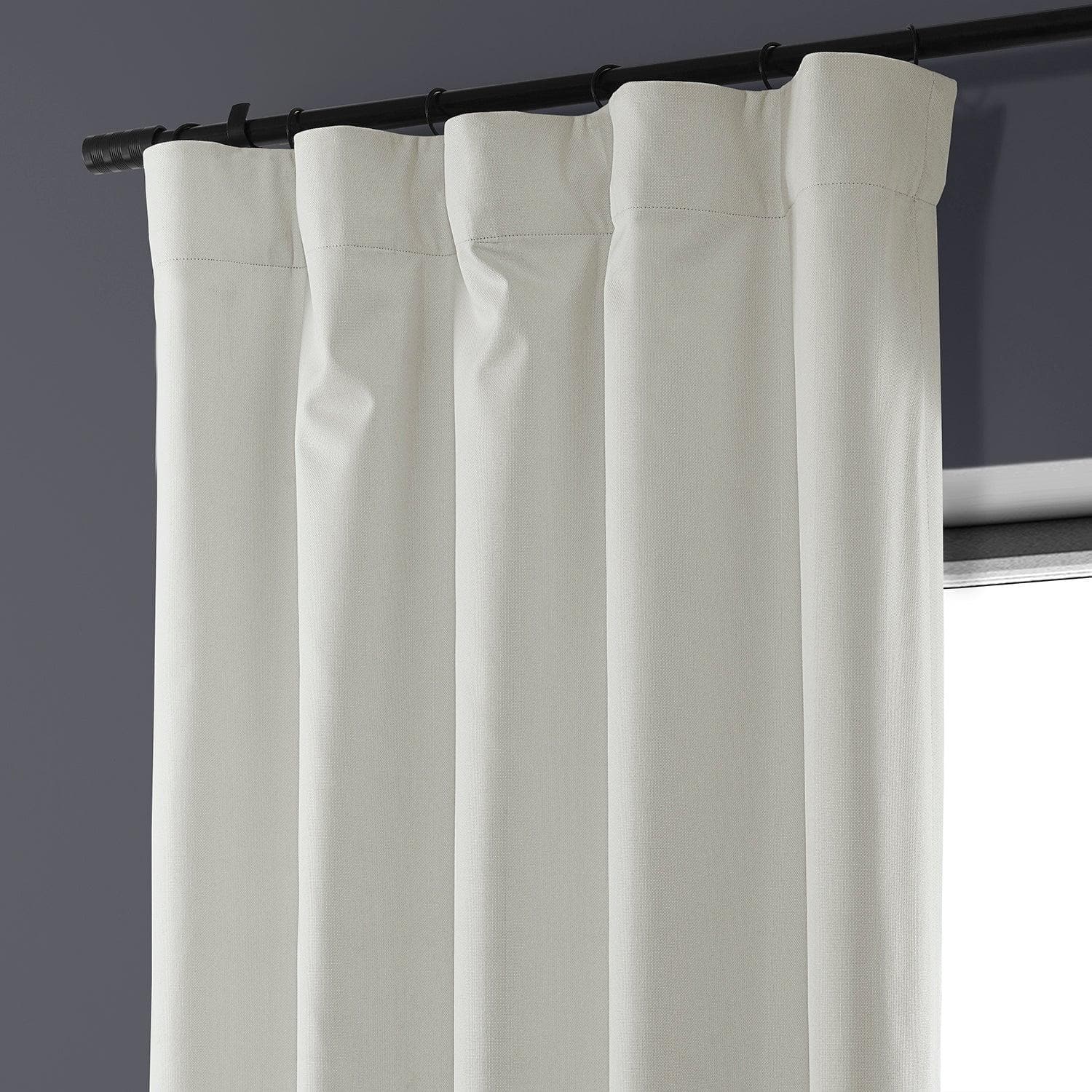 Off White Performance Linen Blackout Curtains for Bedroom & Living Room - Noise Reducing Thermal Insulated Window Drapes for Hotels, Home Theater, and Nursery