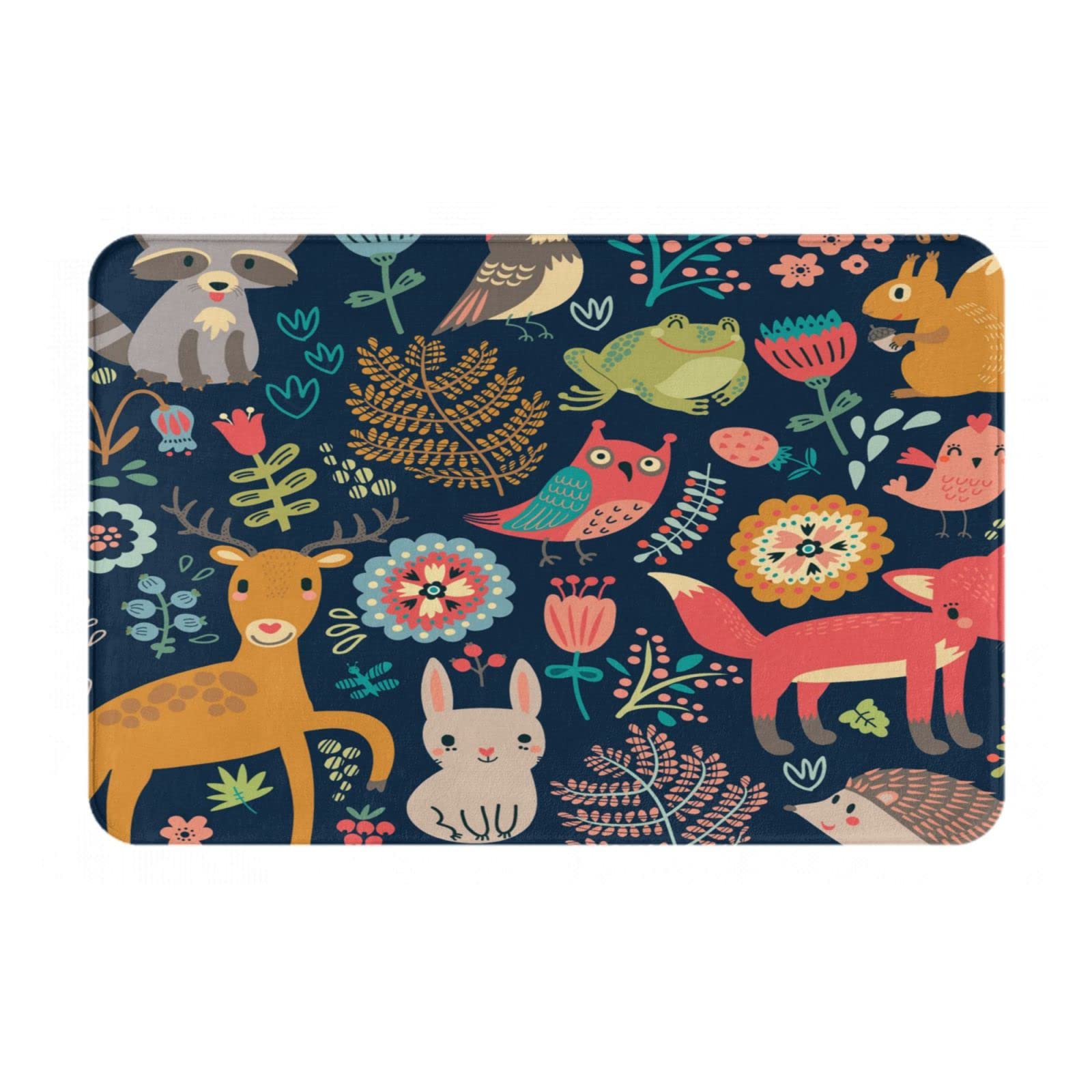Premium Diatomaceous Earth Bath Mat - Non-Slip Quick-Dry Shower Mat with Animal Print, Soft Absorbent Diatomite Floor Mat for Bathroom, Shower & Kitchen - Home Decor & Safety Essentials for Wet Areas