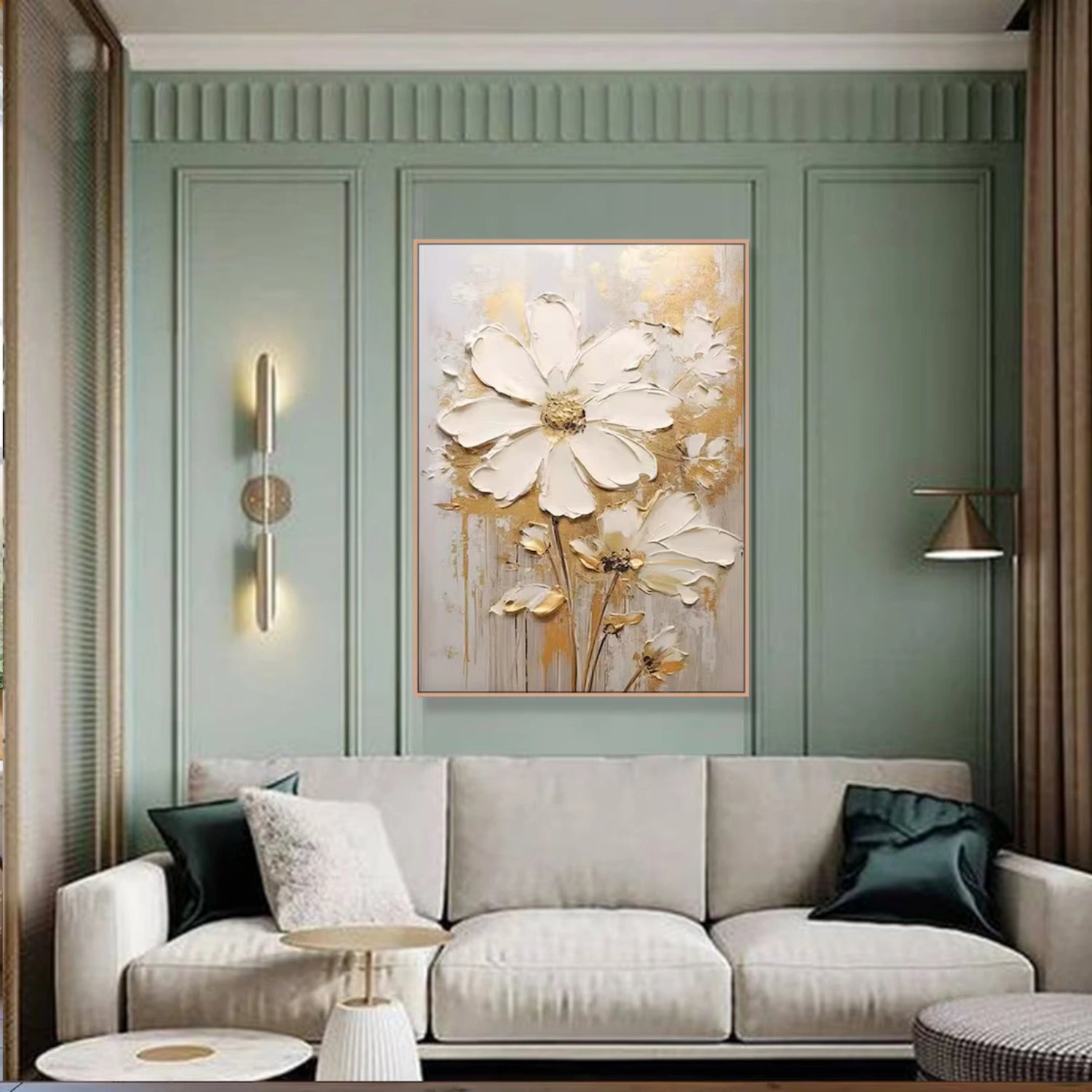2-Piece Flower and Tree Painting Set #FT169 - Perfect for Home Decor, Wall Art, and Gift Ideas