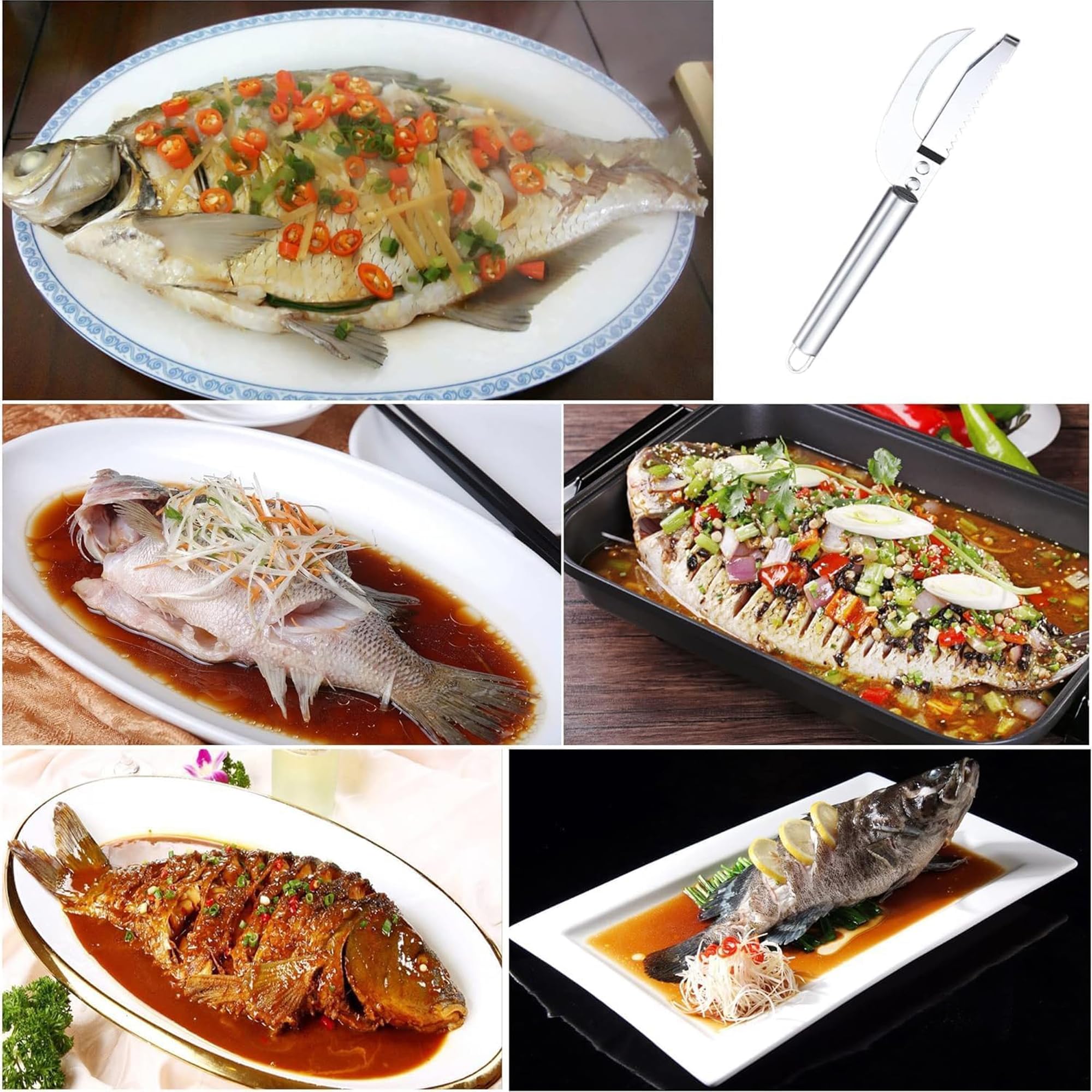 Premium 3-in-1 Stainless Steel Fish Maw Knife - Multi-Functional Fish Scale Remover & Kitchen Tool for Home Cooking, Cleaning & Food Prep | Perfect for Seafood Lovers & Professional Chefs