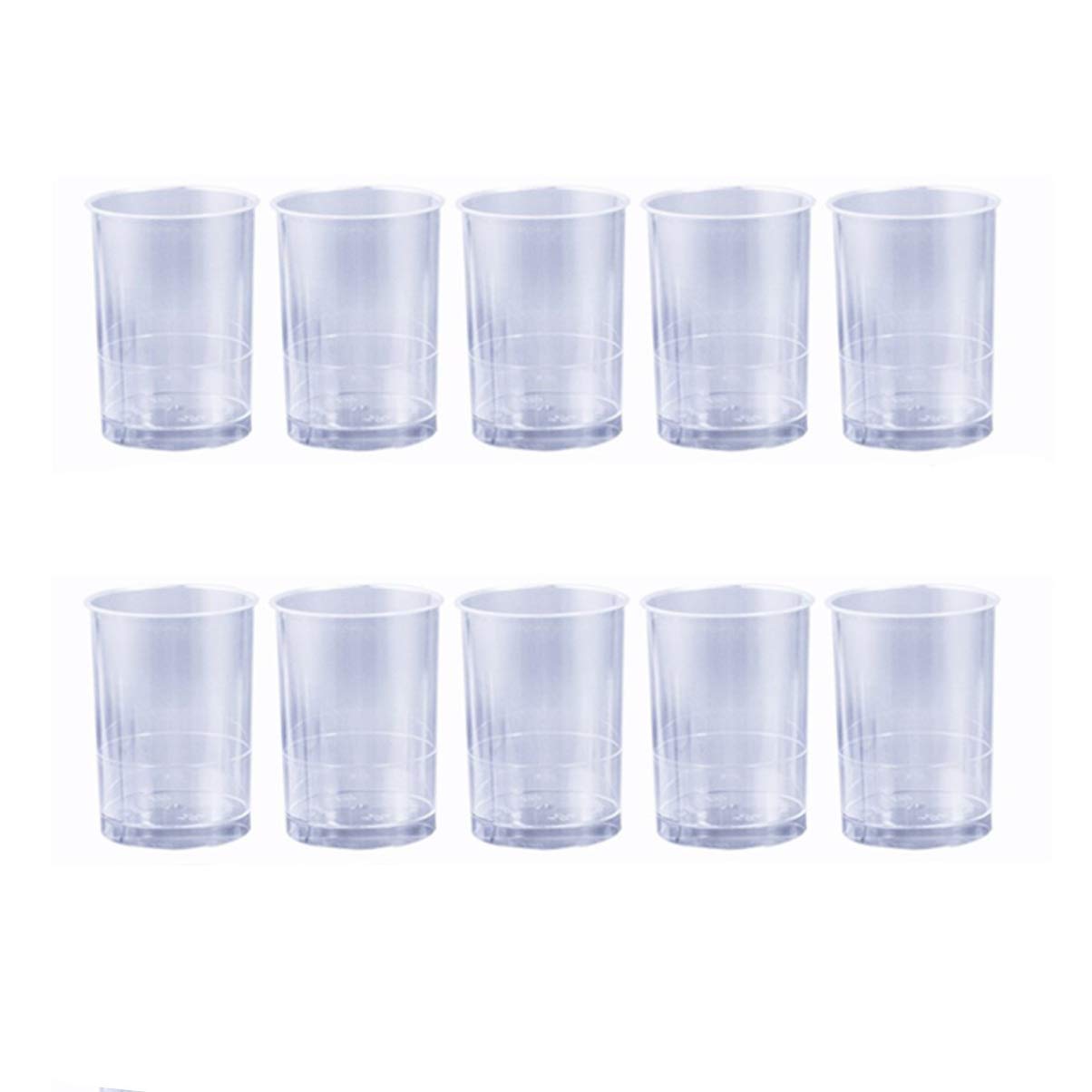 Amosfun 10-Pack 9 oz Reusable Plastic Parfait Cups with Lids - Thickened Transparent Disposable Bowls for Yogurt, Pudding, Desserts, Snacks, and Party Serving