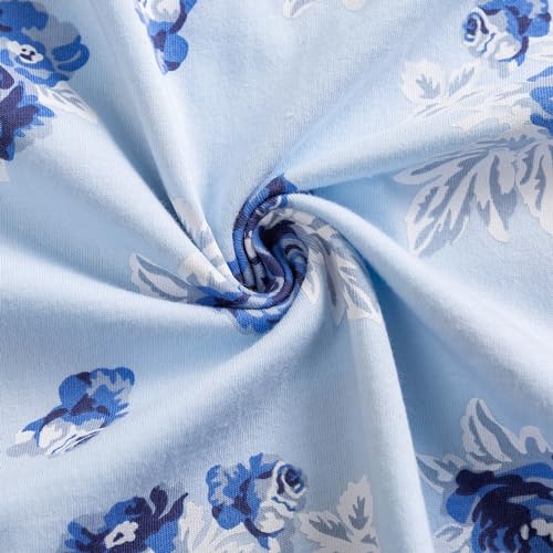 Rose on Light Blue