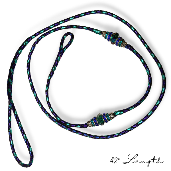 Premium Kangaroo Leather Beaded Dog Show Lead - Durable Training Leash for Professional Handlers & Competition - Perfect for Dog Shows, Training Sessions & Outdoor Walks