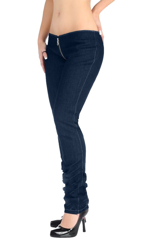 Women's Sexy Slim Fit High Waist Zipper Jeans - Stretchy Denim Pants for Casual & Night Out | Perfect for Date Night, Club Wear & Everyday Fashion