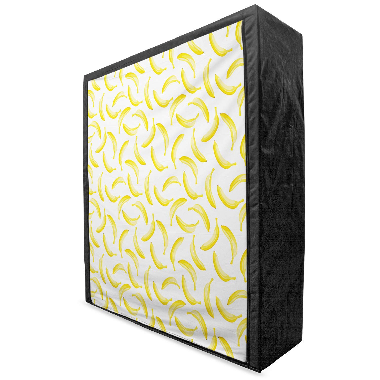 Ambesonne Portable Fabric Wardrobe with Cartoon Banana Pattern - 59