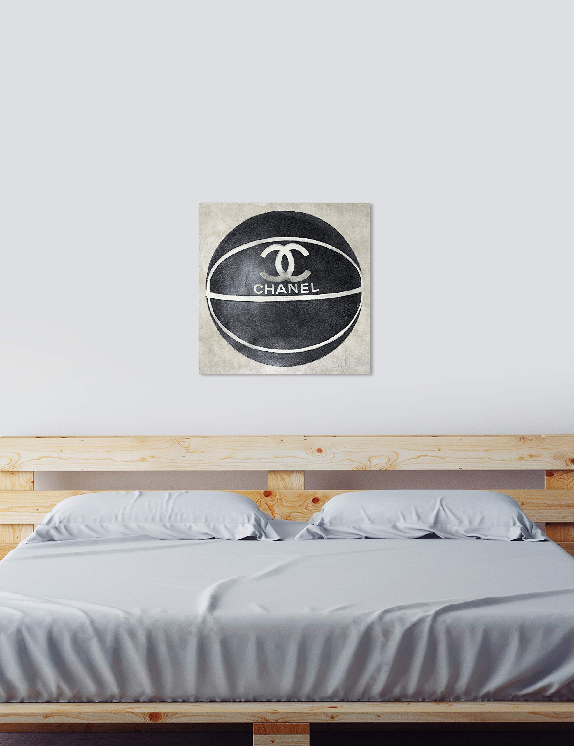 Oliver Gal Artist Co. Fashion & Glam Wall Art Canvas Print - 'BM Fashion Basketball' Poster for Home Decor, Office & Gift Ideas | Modern Artwork for Living Room, Bedroom & Studio