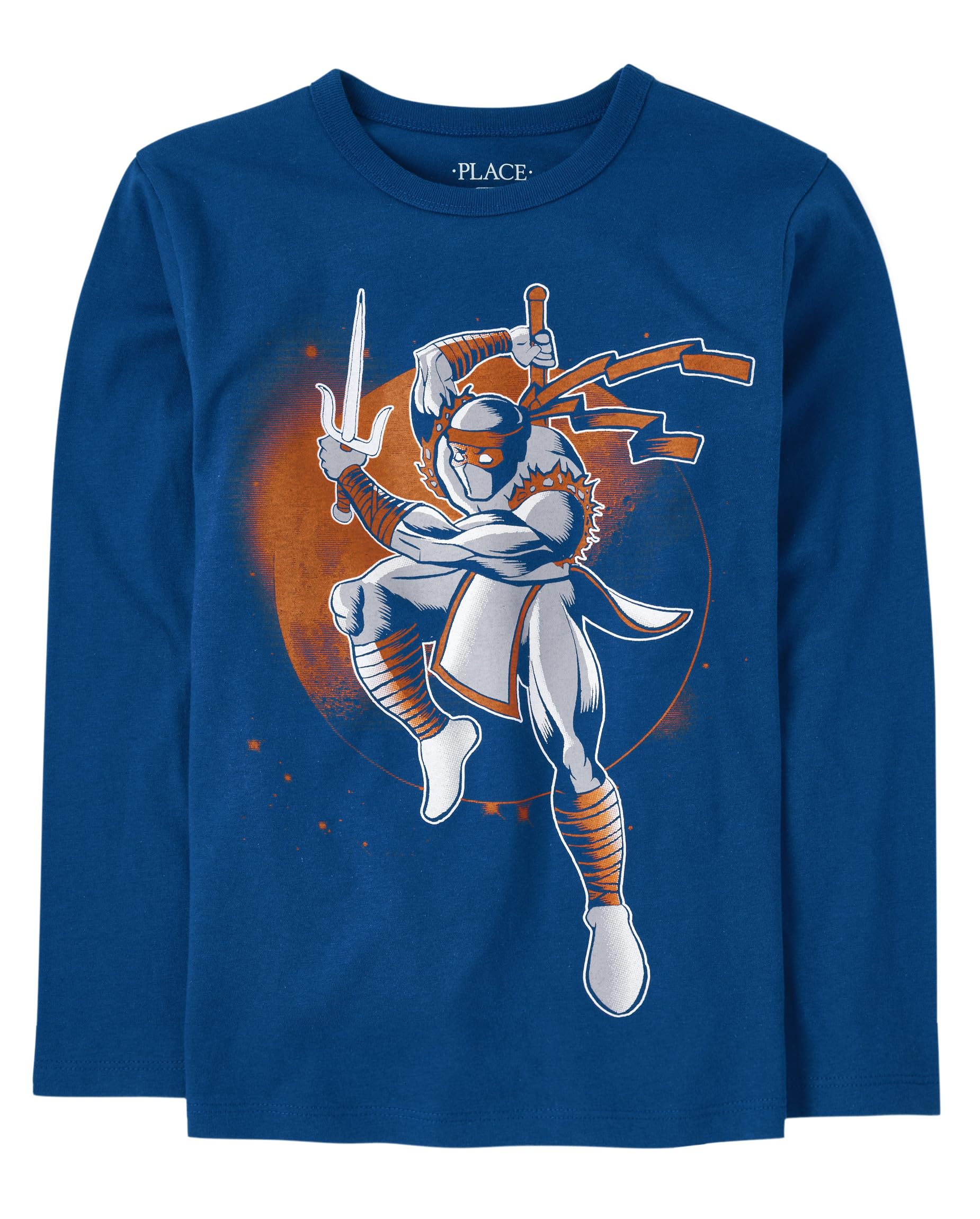 The Children's Place Boys' Long Sleeve Graphic T-Shirts - Soft Cotton Casual Tees for Everyday Wear | School, Playdates & Family Outings