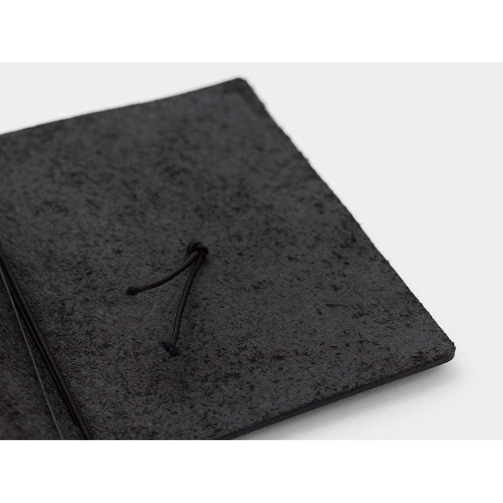 TRAVELER'S COMPANY TRAVELER'S Notebook Starter Kit - Passport Size Black Leather Journal | Perfect for Travel, Diary, Sketching & Note-Taking