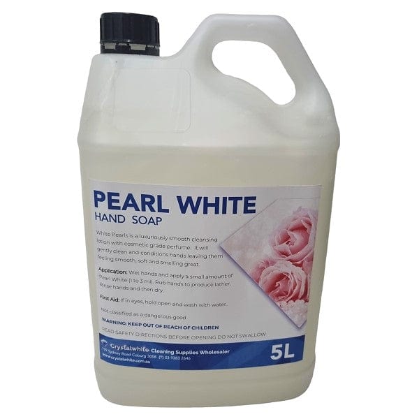 Natural White Pearl Hand Soap - Moisturizing & Antibacterial for Dry Skin - Perfect for Kitchen, Bathroom & Office Use