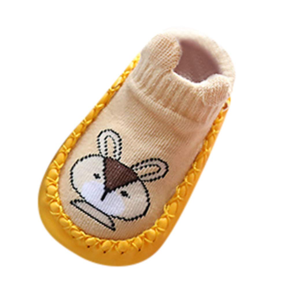 Adorable Cartoon Animal Anti-Slip Socks & Slipper Shoes for Newborn Baby Girls & Boys - First Walking Boots with Non-Slip Sole - Perfect for Indoor Play, Learning to Walk & Photo Shoots